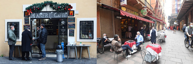 이탈리아 사람들은 누구라도 커피만큼은 마음 편히 마실 수 있어야 한다는 철학을 갖고 있다. 사진은 이탈리아 커피전문점. [Gettyimage]