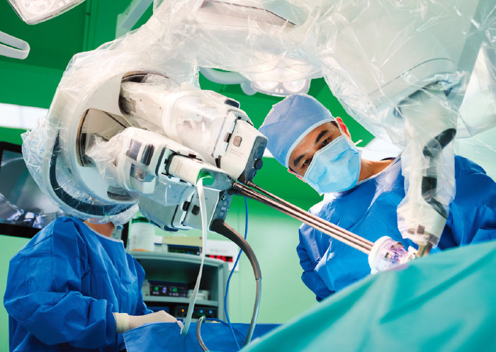 고려대구로병원은 전 세계에서 단일공 로봇수술을 선도하고 있다. [고려대구로병원]