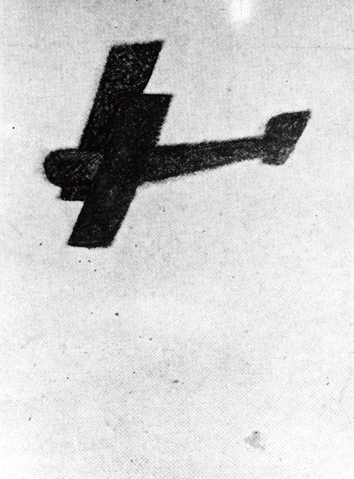 1922년 12월 안창남의 비행기 금강호가 여의도 하늘을 날고 있다. [동아DB]