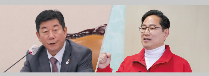 더불어민주당 박재호(왼쪽). 국민의힘 박수영. [뉴시스, 페이스북]