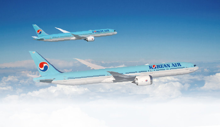 대한항공 보유기 보잉 B777-9(아래)와 B787-10. [대한항공]