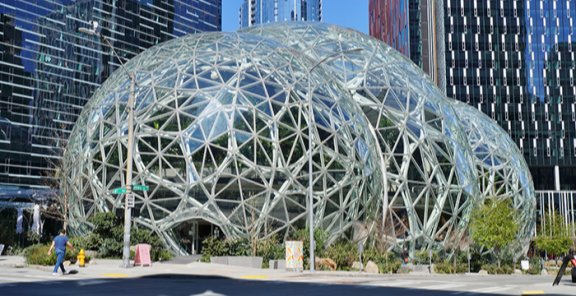 미국 시애틀에 있는 미 전자상거래 기업 아마존의 본사 ‘아마존 스피어스’. 아마존 홈페이지