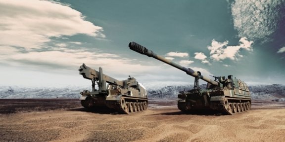 한화에어로스페이스의 방산 수출을 견인한 K9 자주포(오른쪽)와 K10 탄약운반차. 한화에어로스페이스