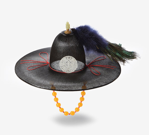 대오리를 사용해 만든 죽전립(竹戰笠).