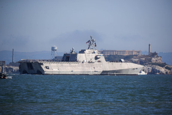 미국 캘리포니아주 샌프란시스코 항구에 미 군함이 정박해 있다. 게티이미지