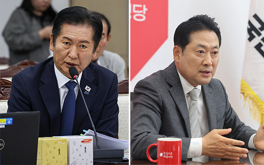 정청래 더불어민주당 대표. 장동혁 국민의힘 대표. 동아DB