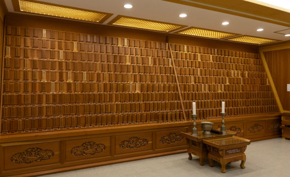 부산광복기념관 위패봉안소에는 순국선열(47위)과 애국지사(421위) 등 조국의 독립을 위해 헌신한 468위의 위패가 봉안돼 있다. 홍중식 기자