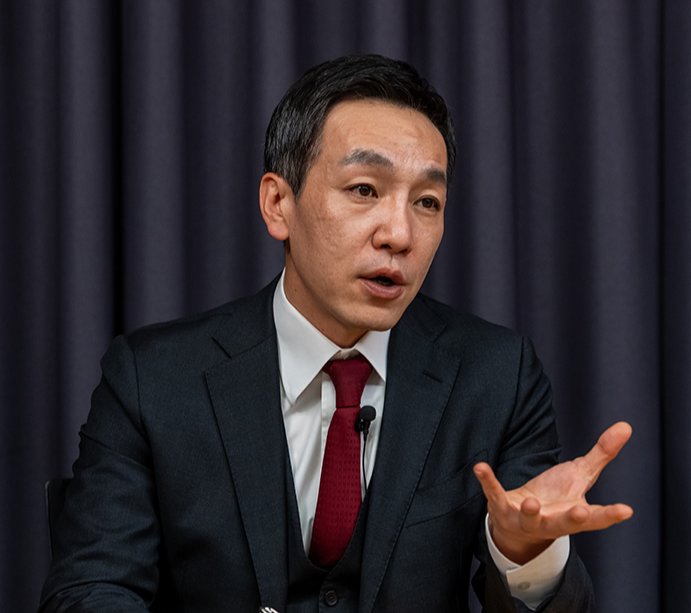 ‘신동아’와 인터뷰 중인 김민수 국민의힘 최고위원. 홍태식 객원기자