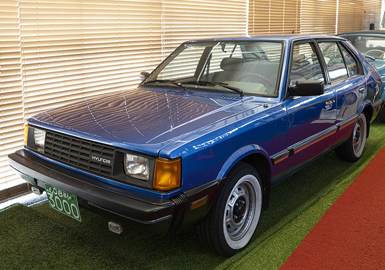 현대 포니2(1985). 포니는 현대자동차를 세계적 브랜드로 이끌었다.