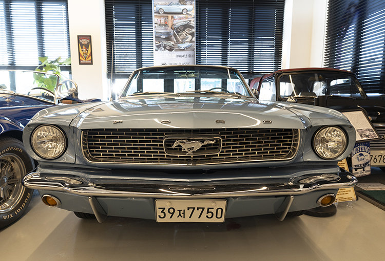 포드 머스탱(1964)에는 둥근 헤드라이트가 사용됐다. 미국은 1970년대까지 자동차에 원형 헤드라이트만 사용하도록 했다.