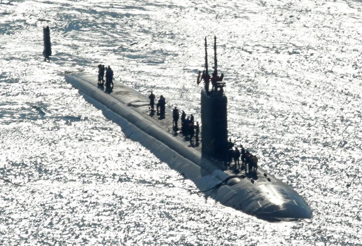 미국 해군 로스엔젤레스급 핵추진잠수함 ‘알렉산드리아함’(SSN 757·6900t급). 뉴스1