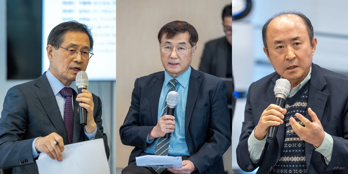 왼쪽부터 박노벽 전 주러시아대사, 마영삼 전 주이스라엘대사, 윤강현 전 주이란대사. 홍태식 객원기자