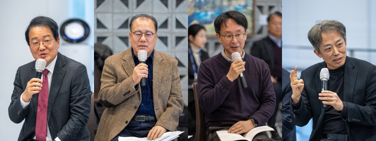 왼쪽부터 남성욱 고려대 통일외교학부 교수, 김귀근 전 연합뉴스 한반도부부장, 이철재 중앙일보 군사안보연구소장, 김원수 전 유엔사무차장. 홍태식 객원기자