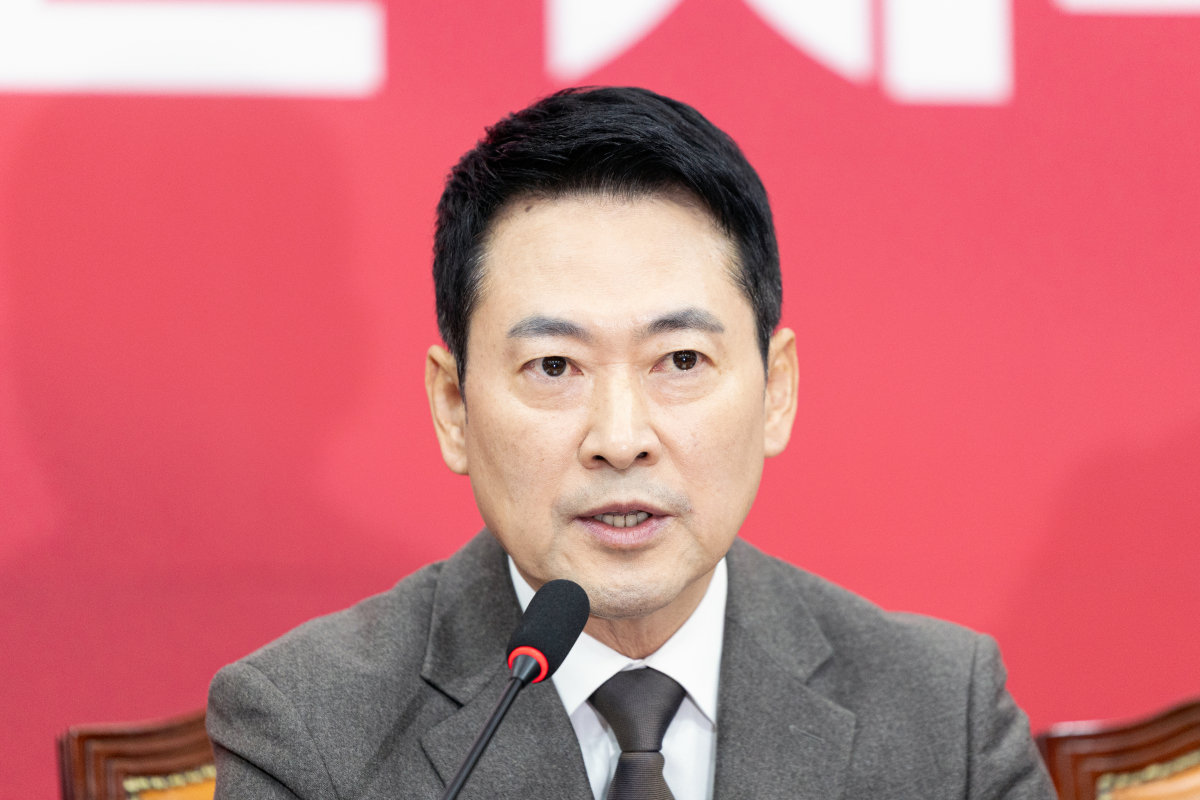 장동혁 국민의힘 대표가 1월 29일 서울 여의도 국회에서 열린 최고위원회의에서 모두발언하고 있다. 이날 국민의힘 지도부는 한동훈 전 대표를 제명했다. 뉴스1