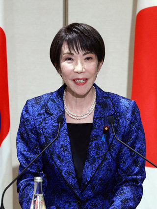 다카이치 사나에 일본 총리가 1월 13일 일본 나라현 한일 정상회담장에서 발언하고 있다. 뉴스1