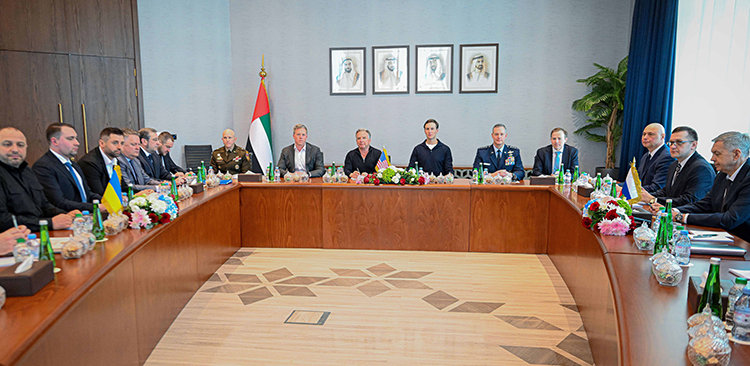 2월 4일(현지 시간) 아랍에미리트(UAE) 아부다비에서 미국의 중재로 러시아와 우크라이나 간 2차 종전 회담이 열렸다. 신화/뉴시스