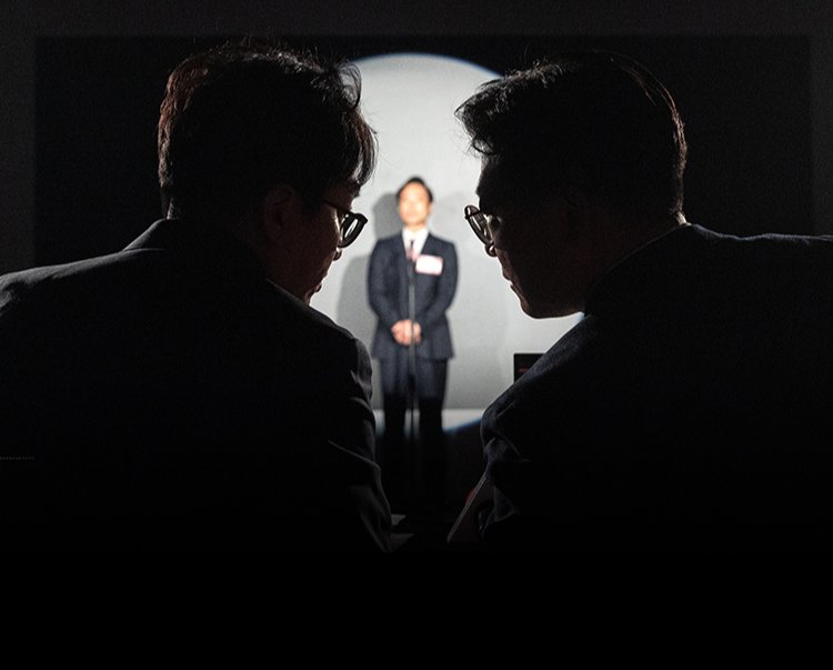 3월 26일 서울 여의도 국민의힘 중앙당사에서 열린 ‘광역의원 비례 청년 공개 오디션’에서 심사위원들이 심사를 진행하고 있다. 뉴스1