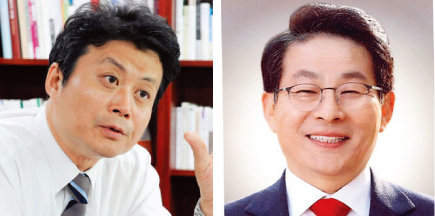 김만수 부천시장, 차명진 전 의원.(왼쪽부터)