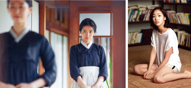 영화 ‘아가씨’의 김태리.(왼쪽) 영화 ‘은교’의 김고은.[스포츠동아, 렛츠필름]