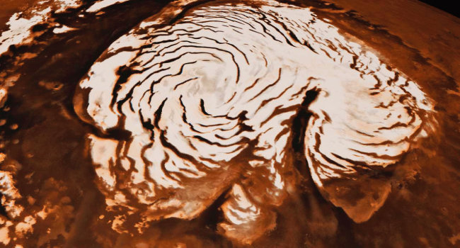 화성 얼음 사진([사진 제공 · NASA]