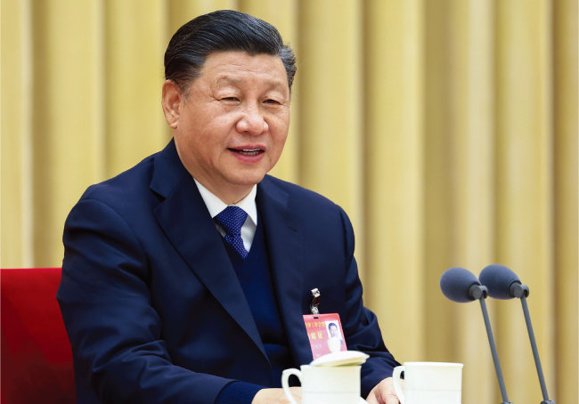 지난해 12월 10일 중앙경제공작회의에 참석한 시진핑 중국 국가주석. [뉴시스]