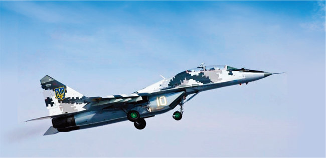 우크라이나 공군 MiG-29 전투기. [뉴시스]