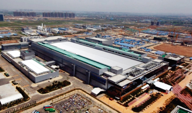 중국 시안에 위치한 삼성전자 반도체 공장 전경. [사진 제공 · 삼성전자]