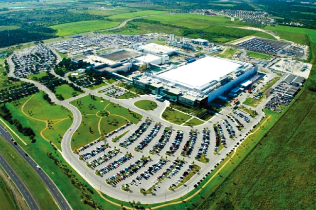 미국 텍사스주 오스틴에 자리한 삼성전자 반도체 파운드리 공장. [삼성전자]