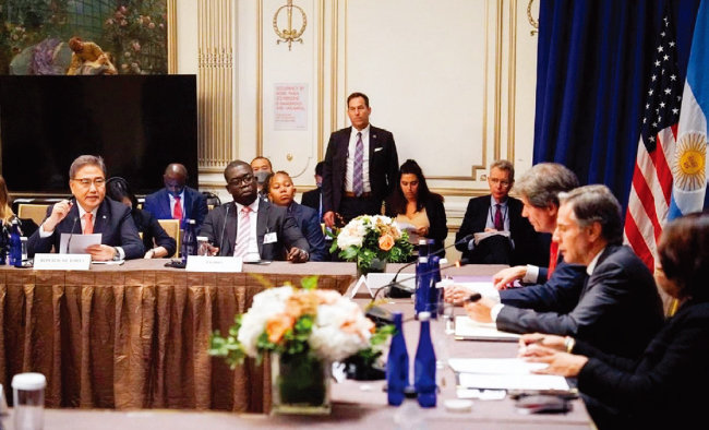 미국이 주도하는 핵심 광물 안보 파트너십(MSP) 장관급 회의가 9월 22일 미국 뉴욕에서 열렸다. [외교부]