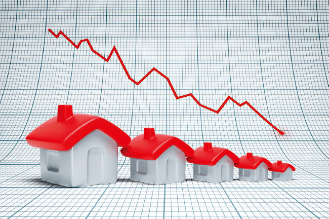 집값 하락이 이어지면서 8월 말 기준 전국 미분양 주택은 3만2722채로 집계됐다. [GETTYIMAGES]