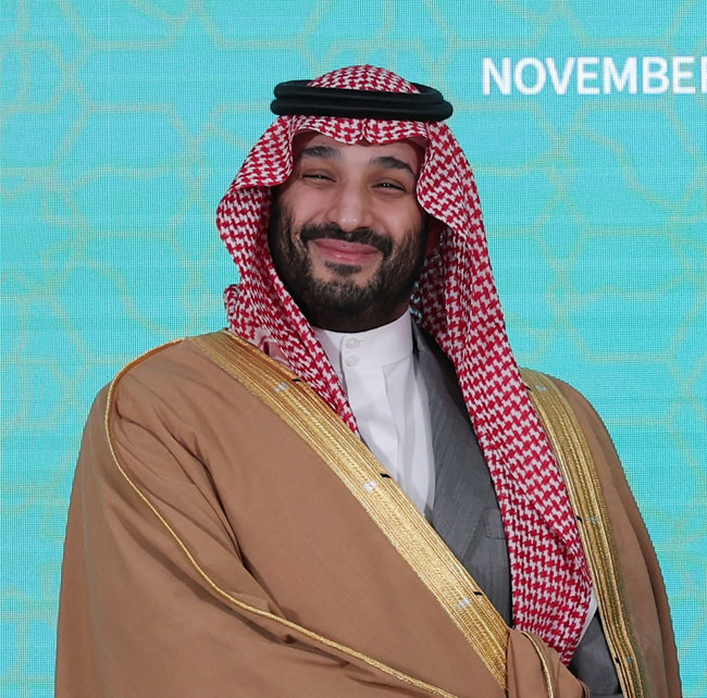 11월 17일 방한한 무함마드 빈 살만 사우디아라비아 왕세자. [제공·대통령실]