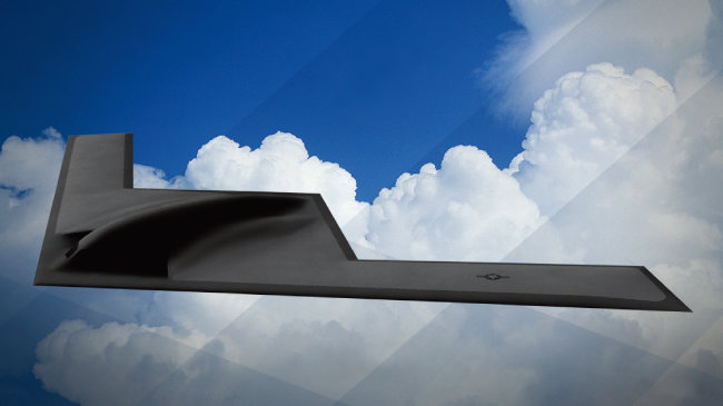 미 공군 차세대 스텔스 폭격기 B-21 ‘레이더’의 렌더링 이미지. [뉴시스]