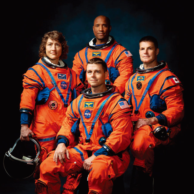 Quatro astronautas para realizar a missão de exploração tripulada do programa Artemis. [NASA 제공]