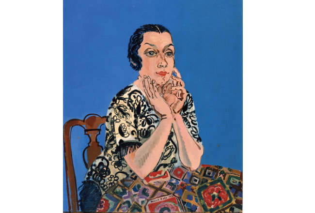 ‘에밀리엔 뒤피의 초상’(1930, 99×80㎝). [니스시립미술관]