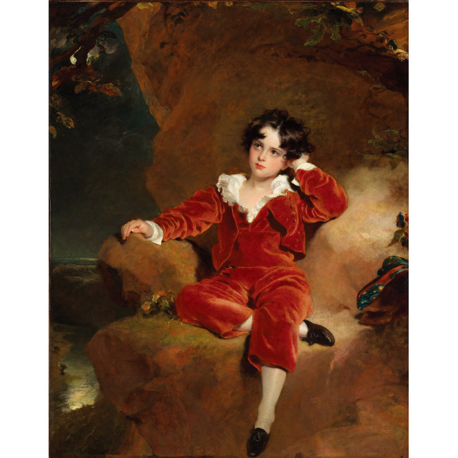 토머스 로렌스, ‘찰스 윌리엄 램튼(레드 보이)’ 1825년, 캔버스에 유화, 140.5×110.6cm, 내셔널갤러리 런던. [국립중앙박물관 제공]