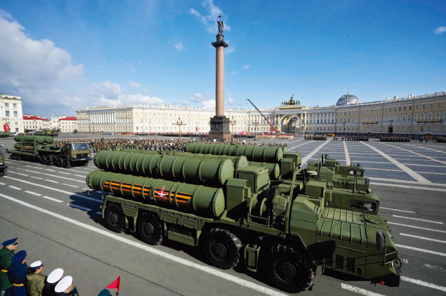 러시아의 지대공미사일 시스템 S-400. [뉴시스]