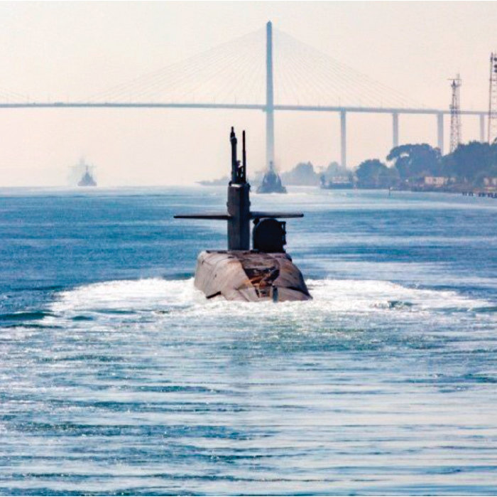 미국은 오하이오급 잠수함을 중동에 배치했다고 이례적으로 공표했다. [미 국방부 제공]
