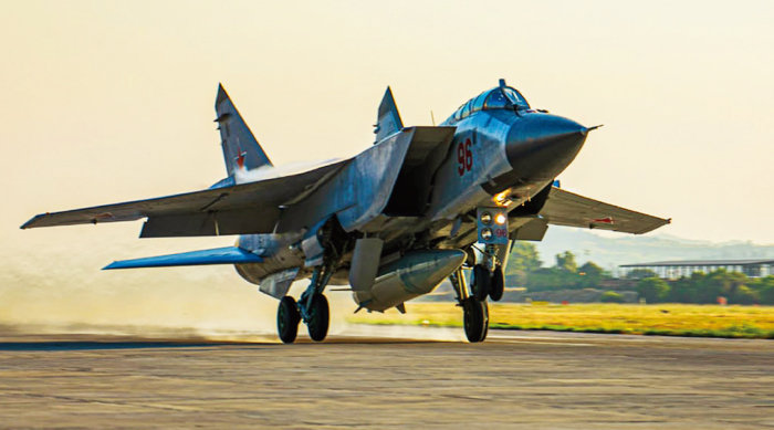 러시아 공군 MIG-31 전투기. [뉴시스]