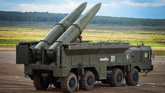 러시아군은 지난해 벨라루스에 전술핵을 탑재할 수 있는 이스칸데르-M 단거리   배치했다. [러시아 국방부 제공]