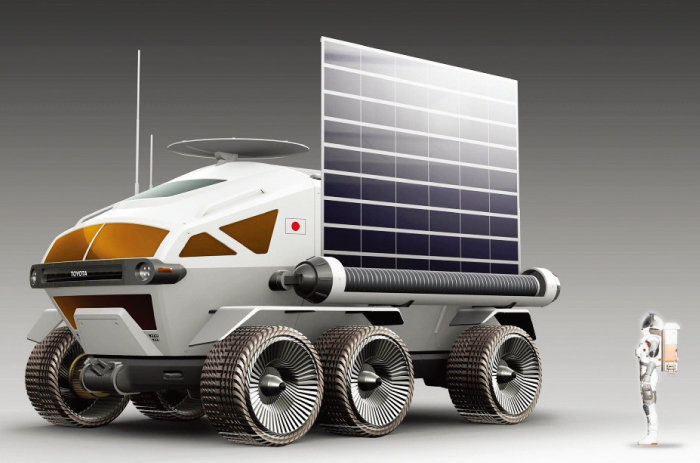도요타는 재생 연료  전지가 탑재된 달탐사 차량을 개발하고 있다. [도요타 제공]