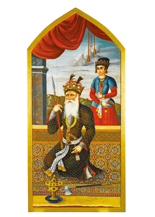 페르시아 신화 속 왕 잠시드(앞)는 와인과 관련된 일화를 갖고 있다. [위키피디아]