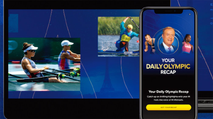 매일 올림픽 관련 브리핑을 제공하는 딥페이크 기술. [NBC 제공]