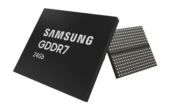 삼성전자 ‘24Gb(기가비트) GDDR7’ D램. [삼성전자 제공]