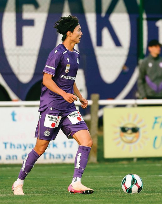 오스트리아 분데스리가 FK 아우스트리아 빈의 이강희. FK 아우스트리아 빈 제공