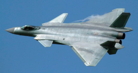 중국 공군 J-20 스텔스 전투기. 위키피디아