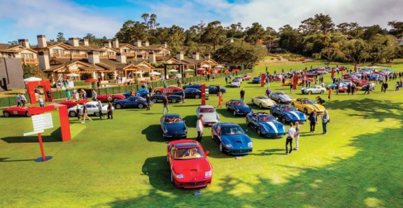 전설적인 페라리 모델들을 모아 전시한 ‘콩코르소 페라리(Concorso Ferrari)’ 10주년 행사장 전경. 페라리코리아 제공