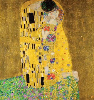 구스타프 클림트의 대표작 ‘키스’. 클림트는 찬란한 황금색으로 뒤덮은 이 작품을 통해 큰 명성을 얻었다. 위키피디아 