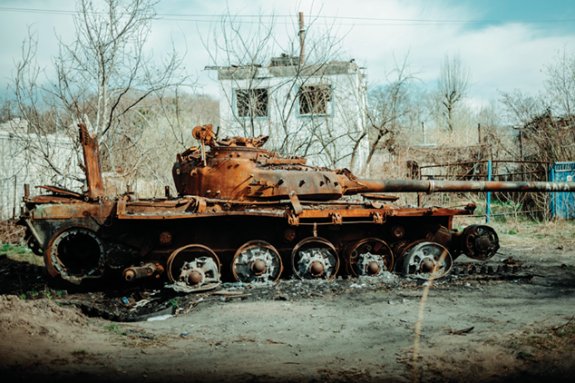 러시아군 BTR-80 장갑차. 북한은 이 장갑차의 파생 모델을 러시아에 보낼 것으로 보인다. GETTYIMAGES 
