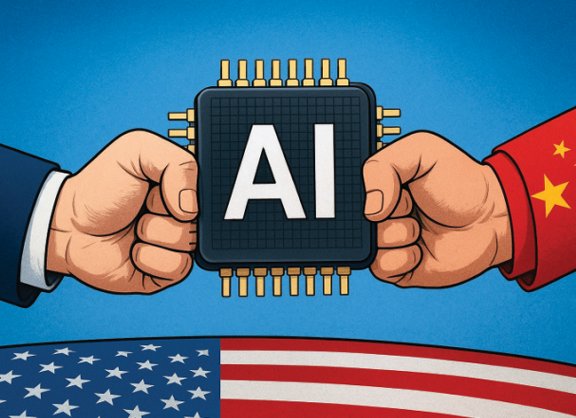 알리바바가 자체 인공지능(AI) 칩을 제작하면서 미국과 중국의 AI 패권 싸움은 더 치열해질 전망이다. 챗GPT 생성 이미지 