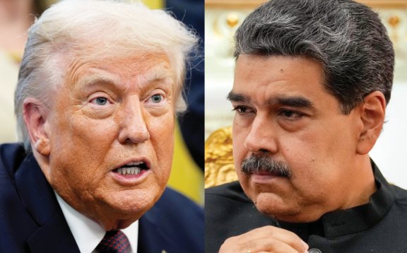 도널드 트럼프 미국 대통령(왼쪽)은 미군에 베네수엘라 마약 카르텔에 대한 공격을 지시했다. 니콜라스 마두로 베네수엘라 대통령은 이에 맞서 민병대 동원령을 내렸다. 뉴시스 